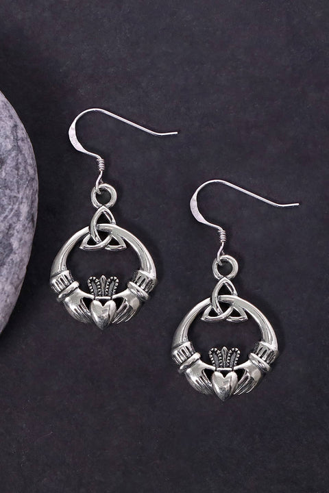 Irish Claddagh Earrings - SF