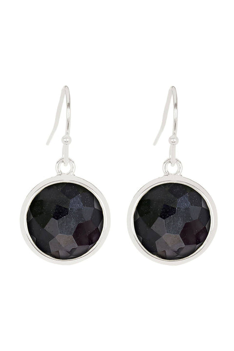 Hematite Round Earrings - SF