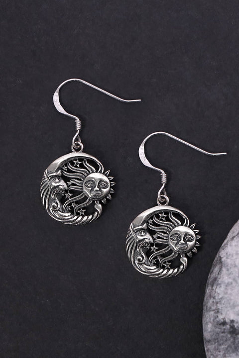 Sun & Moon Drop Earrings - SF