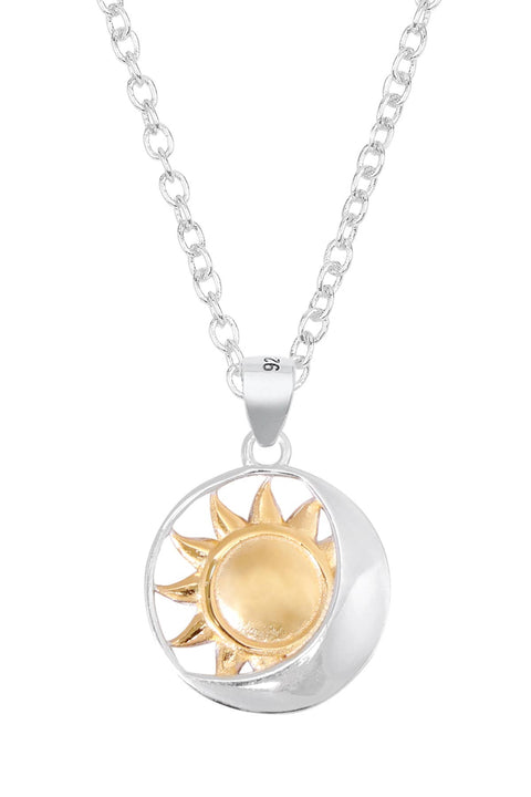 Sun & Moon Pendant Necklace - SF