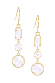 Mother Of Pearl Drop Earrings - GF