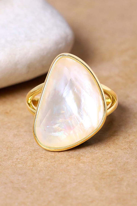 Mother Of Pearl Statement Ring - GF