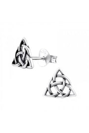 Sterling Silver Celtic Knot Ear Studs - SS