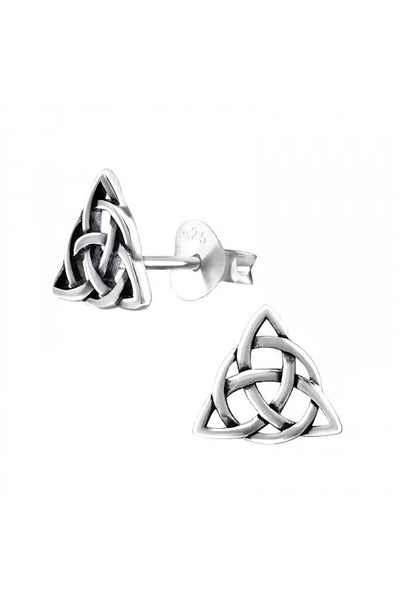 Sterling Silver Celtic Knot Ear Studs - SS