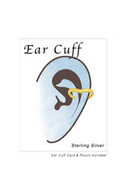 Sterling Silver Wave Ear Cuff - VM