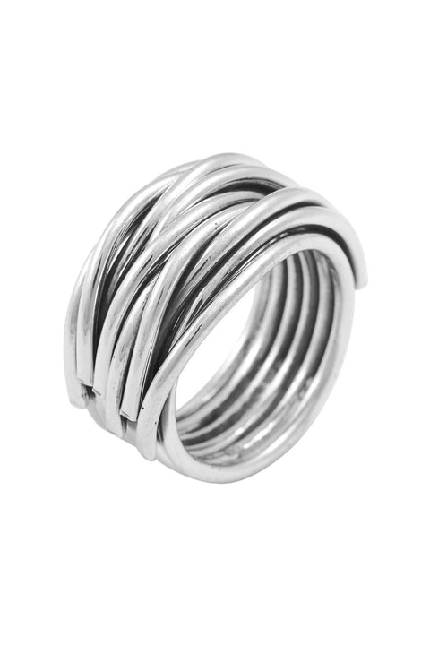 Handmade Wire Wrapped Band Ring - SF