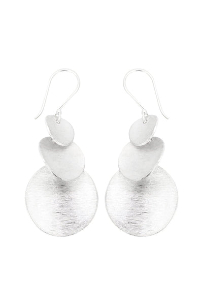 Triple Discs Drop Earrings - SF