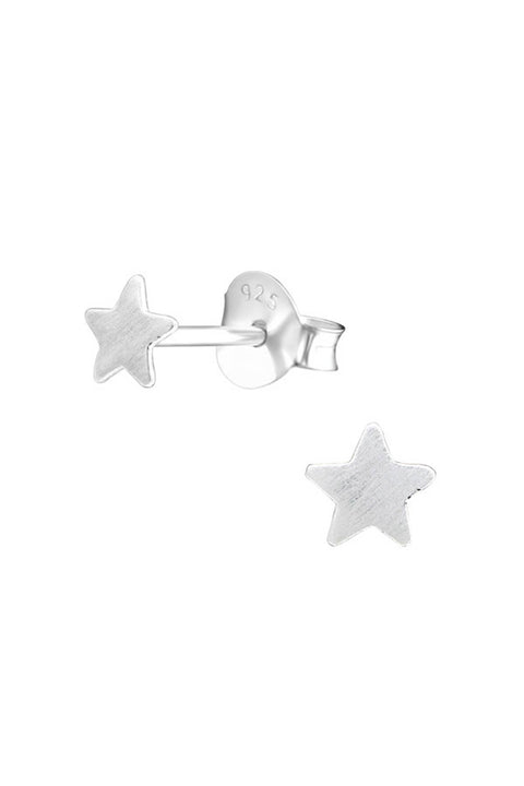 Sterling Silver Star Ear Studs - SS