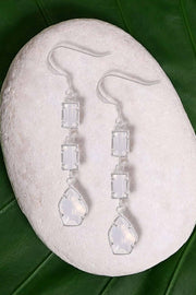 Moonstone Crystal Victoria Earrings - SF