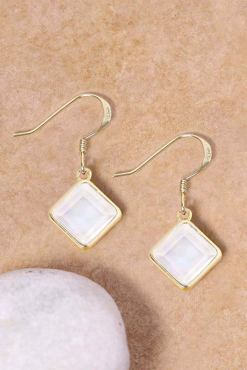 Mother Of Pearl Rachel Drop Earrings - GF