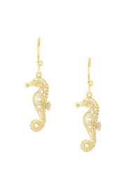 Sea Horse Drop Earrings - GF