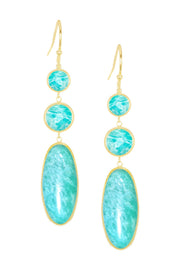 Amazonite Statement Earrings - GF