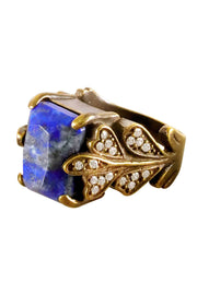 Lapis & CZ Garden Ring - BR