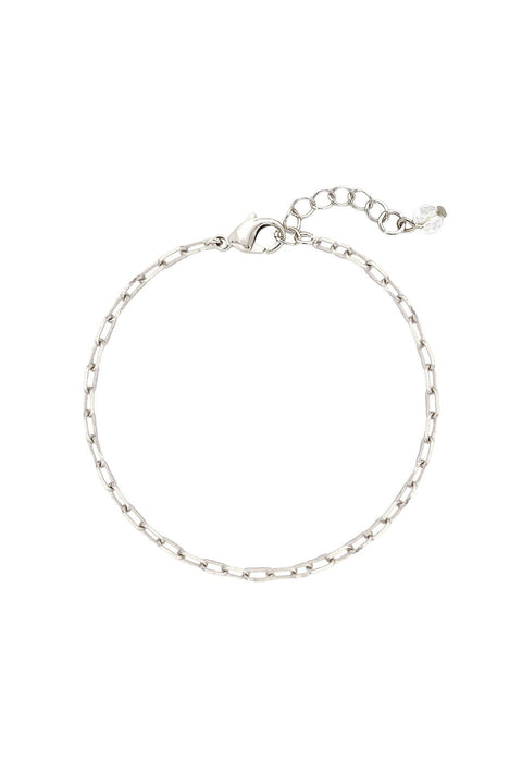 Silver Plated 2.5mm Open Cable Chain Bracelet - SP