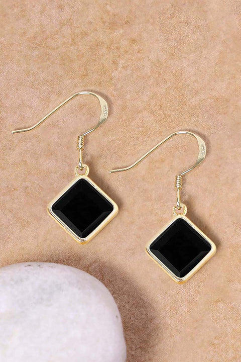 Black Onyx Rachel Drop Earrings - GF