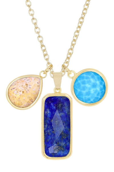 Mixed Gemstone Kasey Necklace - GF