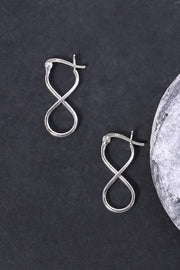 Sterling Silver Infinity Hoop Earrings - SS