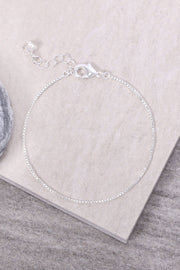 Silver Plated 1.2mm Box Chain Bracelet - SP