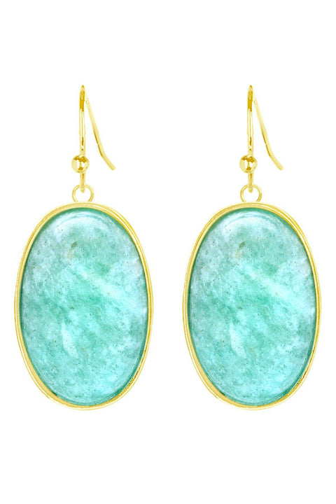 Amazonite Statement Earrings - GF