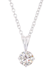 Clear CZ Charm Necklace - SF