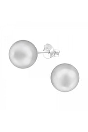 Synthetic Pearl 8mm Ear Studs - SS