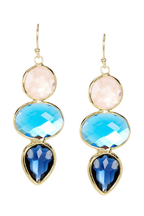 Mixed Crystal Sonya Earrings - GF