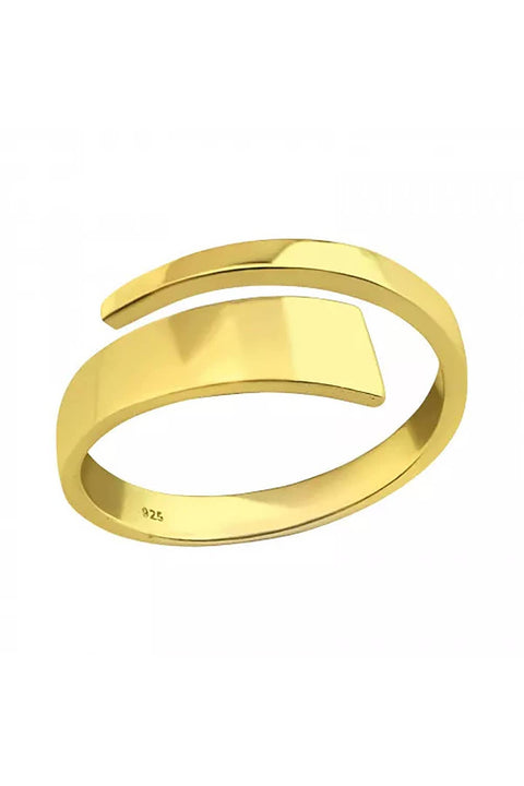 Sterling Silver Vermeil Open Band Ring - VM