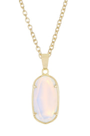 Moonstone Crystal Pendant Necklace - GF