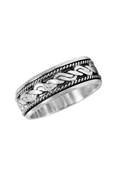 Sterling Silver Bali Spinner Ring - SS