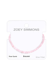 Rose Quartz Beaded Bracelet - SF