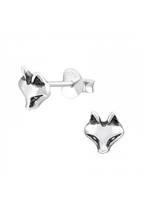 Sterling Silver Fox Ear Studs - SS