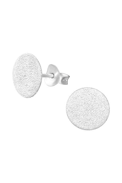 Sterling Silver Circle Ear Studs - SS