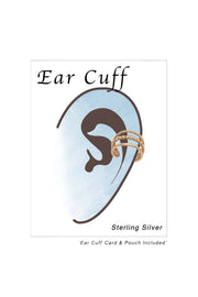 Sterling Silver Three Lines Ear Cuff - RG