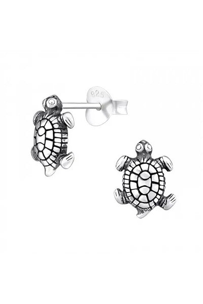 Sterling Silver Turtle Ear Studs - SS