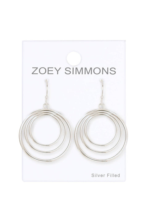 Circle in Circle Drop Earrings - SF