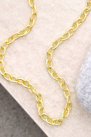 14k Gold Plated 4mm Cable Chain - GP
