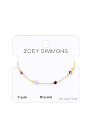 Purple Austrian Crystal Bracelet - GF