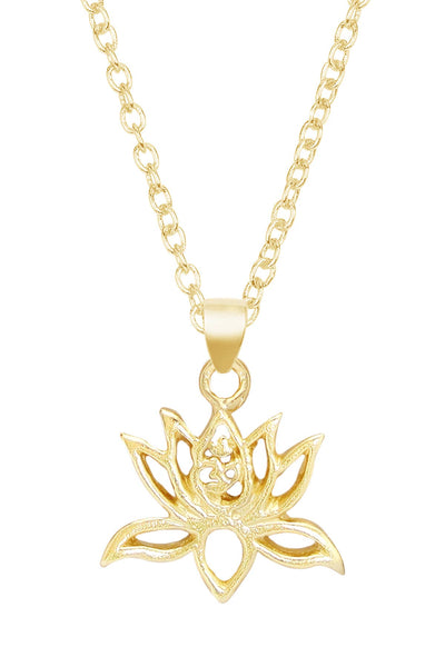 Lotus Pendant Necklace - GF