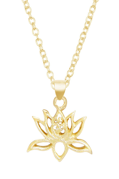 Lotus Pendant Necklace - GF