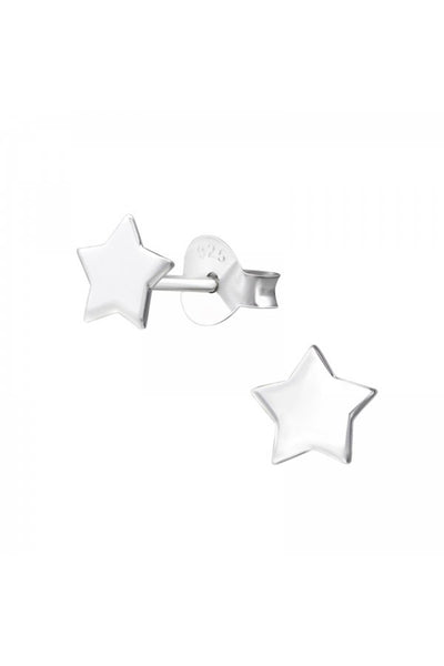 Sterling Silver Star Ear Studs - SS