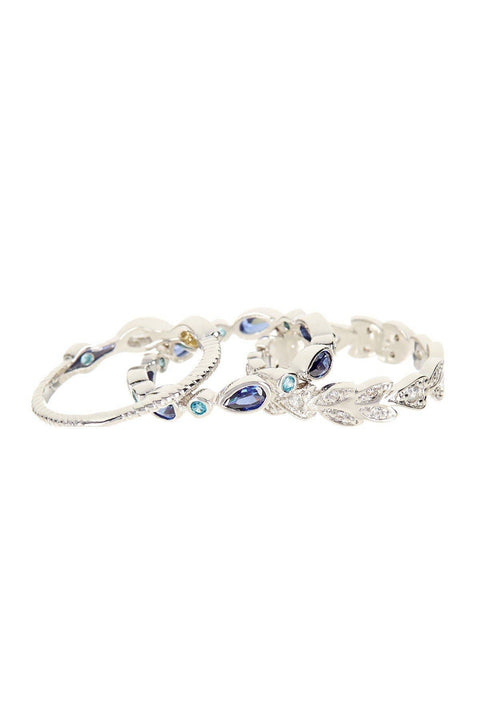 CZ Stack Ring Set - SF