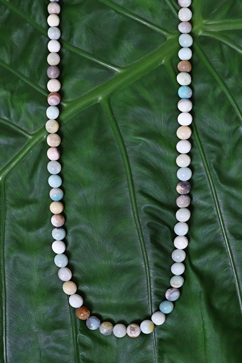 Amazonite Mala Beads Necklace - SF