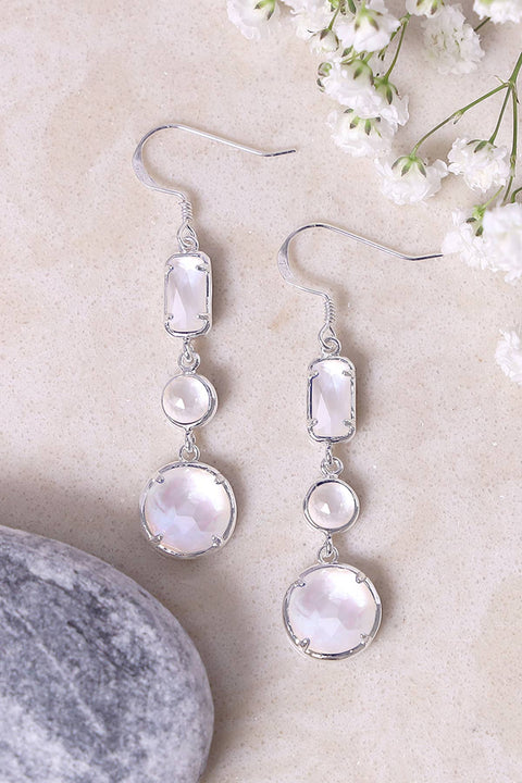 Mother Of Pearl Drop Earrings - SF