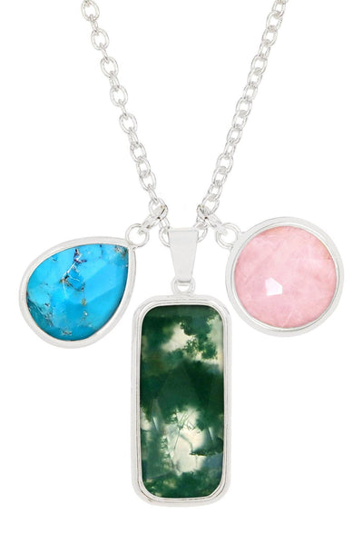 Mixed Gemstone Kasey Necklace - SF