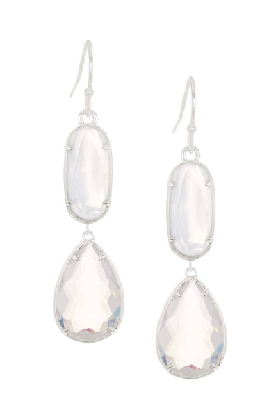 Moonstone Crystal Georgia Earrings - SF