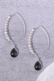 Hematite & Sterling Silver Threader Earrings - SS