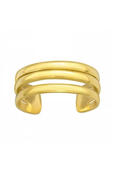 18k Vermeil Triple Adjustable Toe Ring - VM