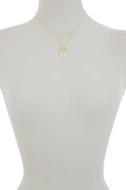 Sterling Silver & Crystal Quartz Lotus Necklace - GF