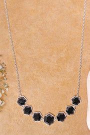 Hematite Statement Necklace - SF