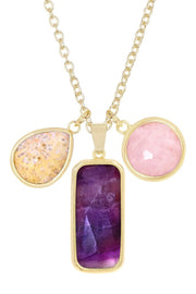 Mixed Gemstone Kasey Necklace - GF